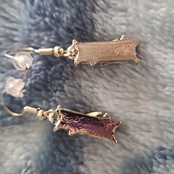 - Rainbow Silver Dangle Earrings - Picture 3 of 5